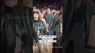 LISA DANCING COACHELLA J BALVIN X WILL SMITH #lisa #lalisa #blackpink #shorts #short #shortvideo