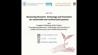 UN75 Dialogue- Harnessing Research, Technology & Innovation for Sustainable & Resilient Food Systems