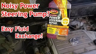 How To Fix A Noisy Power Steering Pump - Fluid Flush / Fluid Exchange - Toyota / Lexus