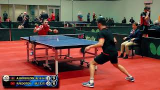 1.BAYBULDIN - FEDOTOV RUSSIAN Championship table tennis настольный теннис