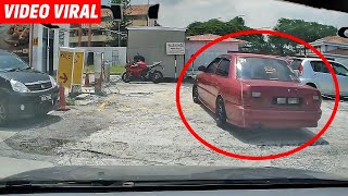 VIDEO Brader hampir hilang sabar, Wira gostan terlanggar kereta