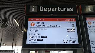 Newcastle Interchange NSW TrainLink Horizontal Orientation PIDS