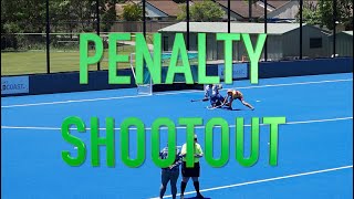 Sharks v Crocks Penalty Shootout. Hockey