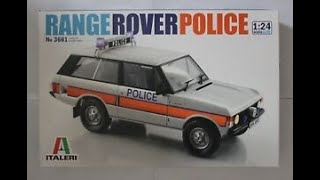 ITALERI Police Range Rover Model Kit Unboxing and Review