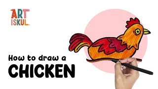 How to Draw a Chicken |  Easy and Simple Drawing Tutorial for Beginners