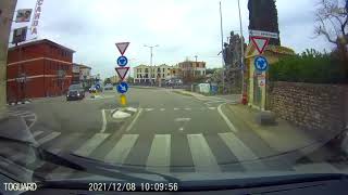 IT | Cornuda to Maser SP84 to Casella d'Asolo semaforo SP248 |  DashCam 08/12/2021