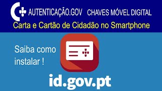 ID.GOV.PT  Como instalar e adicionar documentos de indentificação na APP