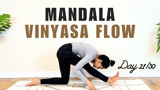 30 min intermediate vinyasa flow | 21 - 30 days Yoga Challenge | Mandala Yoga