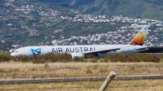 Air Austral B777-300er F-OLRD Landing CDG-RUN @airaustralofficiel 07/11/2022