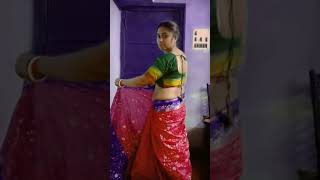 Village Aunty Silk Saree Draping Style 👆 Perfectly