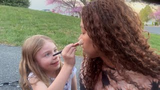 My 5 year old cousin does my make up!!😮😮