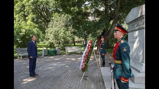 Сергей Нарышкин возложил венок к обелиску «Павшим в Мировой войне 1914–1918 годов»