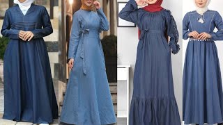 most beautiful denim abaya collection /winter special denim abaya designs 2023@FASHIONWITHMEHNAZ