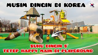 HAPPY NYA ALFATIH NYORE DI PLAYGROUND 🥶 GAK MAU PULANG #dailyvlog #southkorea #playground