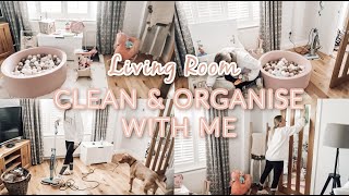 CLEAN WITH ME AUTUMN 2022 | ORGANISE AND DECLUTTER MY LIVING ROOM | Emma Nightingale