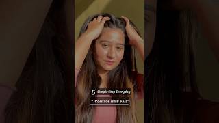 Control Hair Fall | Hair Growth | 5 Steps for Hair Growth | Hair care #hairgrowth #hairfallsolution