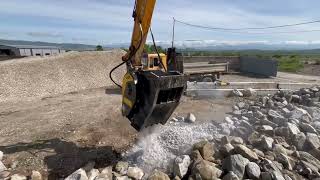 BF70.2 Crusher Bucket Delivers Superior Granite Crushing in Bulgaria #mbcrusher #crusherbucket