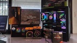 RYZEN 7 5800X3D PC BUILD WITH MSI MAG X570S TOMAHAWK, MSI RTX 4080 GAMING X TRIO & DARKFLASH DLX21