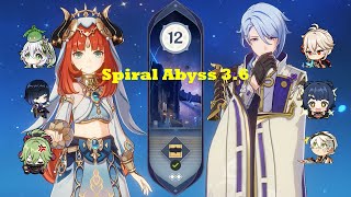 Nilou Hyperbloom & Ayato International | Spiral Abyss 3.6 Floor 12 (9*) | Genshin Impact