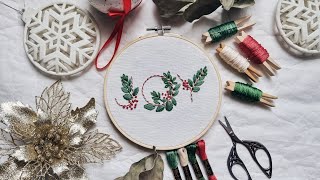 JOY embroidery pattern | Christmas embroidery | Hand embroidery for beginners