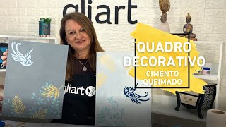 LIVE - QUADO DECORATIVO COM CIMENTO QUEIMADO