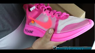 Nike Zoom Fly Off-White Pink Sneaker Review