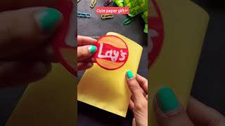 Diy Easy paper lay’s gift idea😍/diy sister day gift idea #shorts #viral #craft #diy