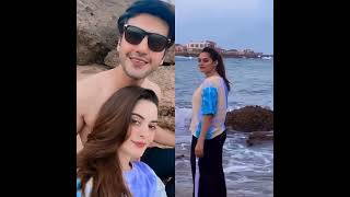 Ahsan and Minal spent weekend by the beach #AhsanMohsinikram #MinalKhan