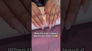 We left it like that😐#nailtech #missisauganails #acrylicnails #nails #nails2inspire #naildesign