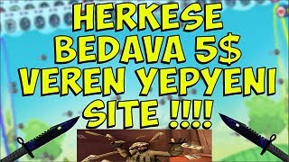 YENİ SİTE HERKESE 5$ ► CSGO/VGO/ETH ! 70 TL SKİN ÇEKİLİŞLİ ! CS:GO Item Kazanma