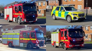 HIGH RISE FIRE! Multiple fire engines respond to tower block fire in Leamington Spa