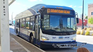 Washoe County RTC: 2020 New Flyer XDE40 #561 on Route 11 Westbound