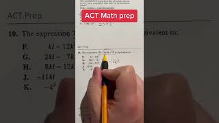 ACT Math practice question of the day 13