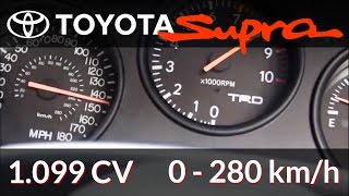 MONSTER Toyota Supra 0-280 km/h 1.099cv [Racing Specialists]