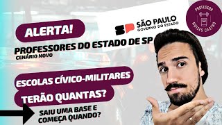 Professor do Estado de SP: Quantas Escolas cívico-militares terão e irá começar quando? Veja!