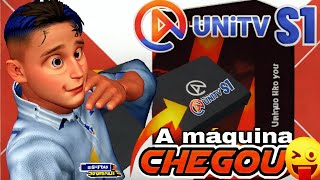 ATENÇÃO AMIGOS A MÁQUINA CHEGOU A UNITV S1 SIMPLESMENTE DEMAIS VEJAM E MUITO OBRIGADO A MARCA UNITV👏