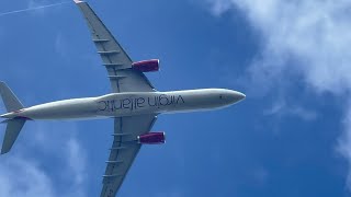 Virgin Atlantic A330 Departure from #manchesterairport