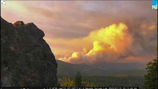 A Fiery Sunset: Thunderstorms and Wildfires 7/19/2020