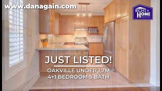 Just Listed! Oakville Home Under 1.7M