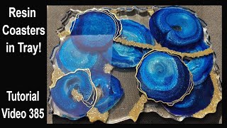 Resin Coasters Incorporated in Tray/ Start to Finish/ New and Exciting