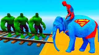 GTA V Epic New Stunt Race For Car Racing Challenge by Trevor and Shark spider-man