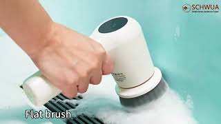 How to use Electric Spin Scrubber 🧽 to clean the house?