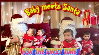 BABY MEETS SANTA FOR THE FIRST TIME! *so adorable*