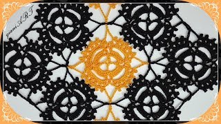 Easy to Crochet Lace Motif | How to Join motifs together