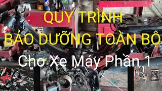 Lời giới thiệu và Quy trình bảo dưỡng xe máy. Phần 1