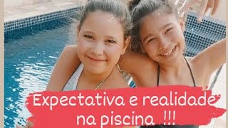 Expectativa e Realidade na piscina #SHORTS