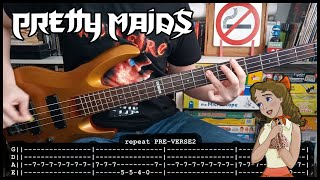 PRETTY MAIDS - Little darling (BASS TABS) [lyrics + PDF]