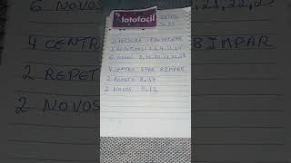 Palpite para o concurso da lotofácil 3033 curte e escreva - se no canal .