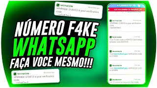 🟢[PROVADO] Como criar NUMERO VIRTUAL PARA WHATSAPP sem chip | numero fake whatsapp 2024 🚀