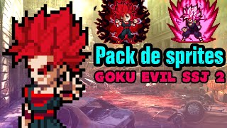 PACK DE SPRITES DE EVIL GOKU SSJ 2 ( SPRITE HD )